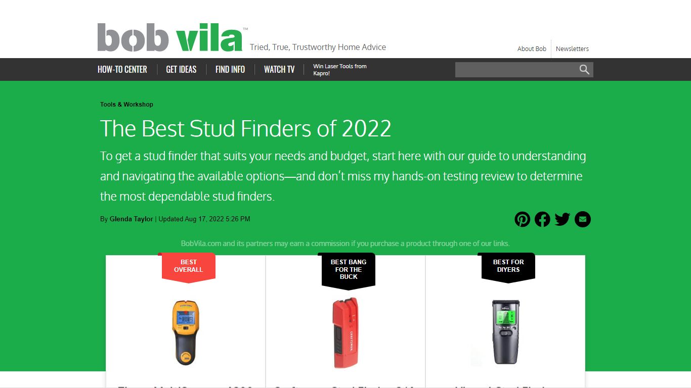 The Best Stud Finders of 2022 - Tested by Bob Vila